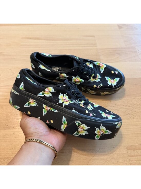 Vans Shoes - Vans Women's Authentic Stackform Morph Blackout Glow in the Dark Shoes Size 8